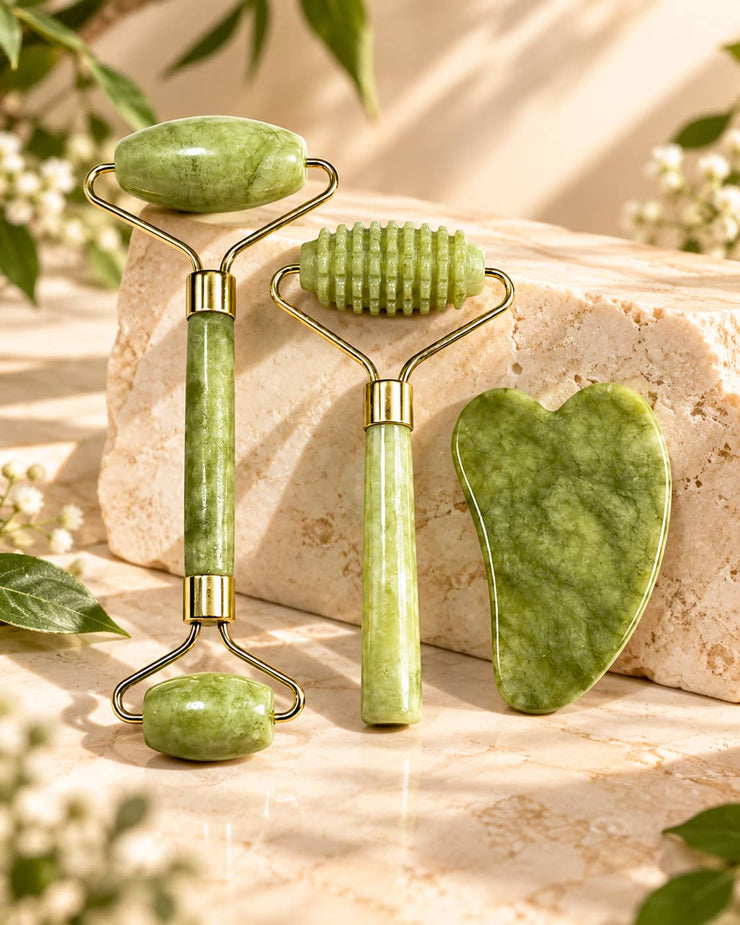 Gua Sha & Facial Roller Set