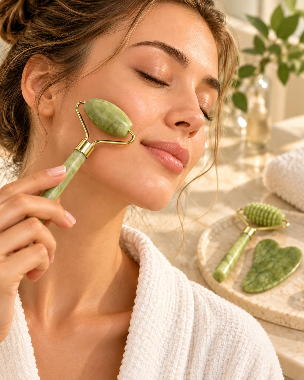 Gua Sha & Facial Roller Set