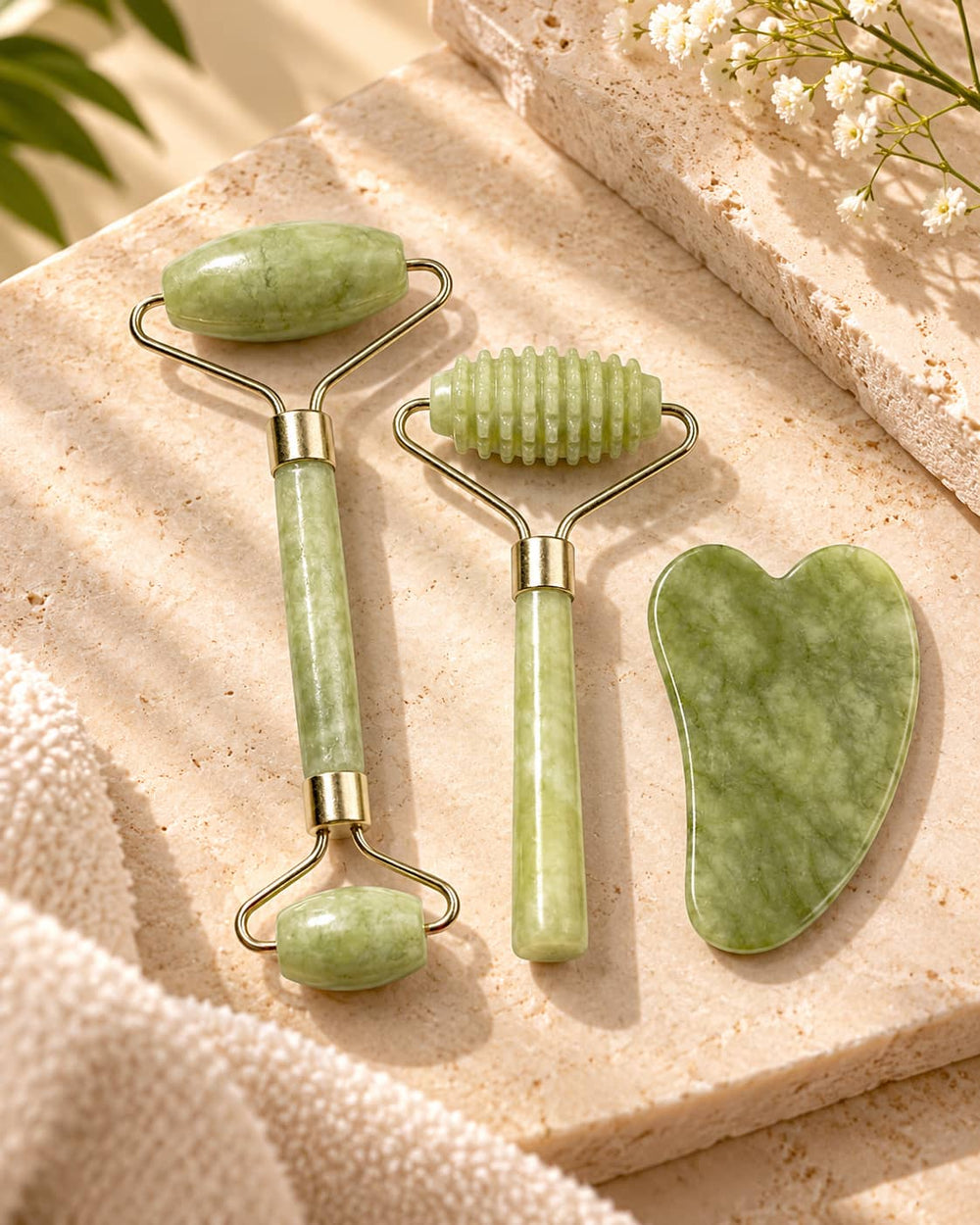Gua Sha & Facial Roller Set