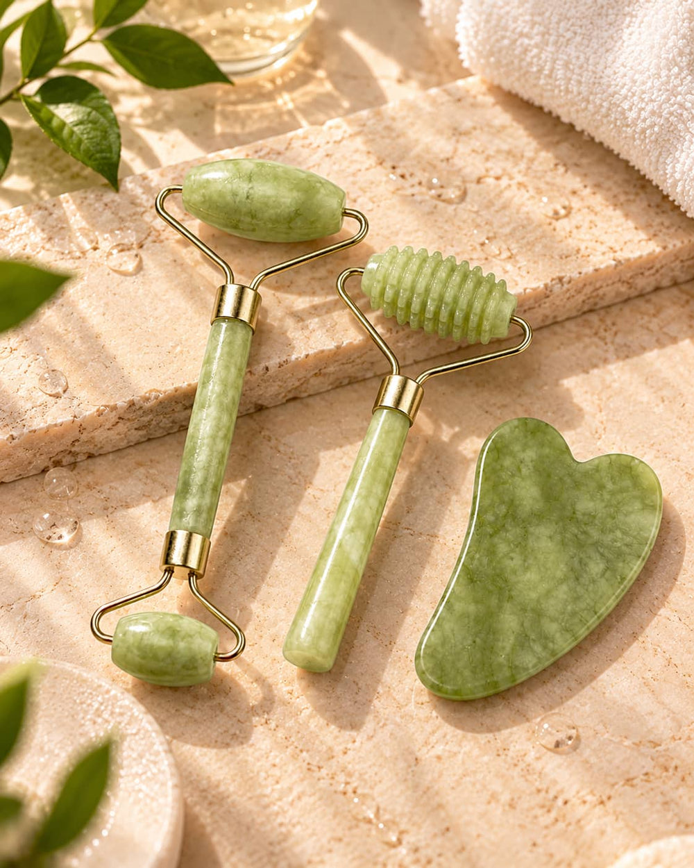 Gua Sha & Facial Roller Set