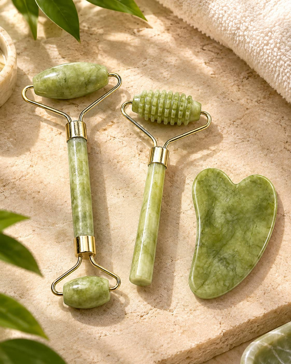 Gua Sha & Facial Roller Set